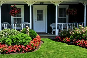 well-maintained front of home